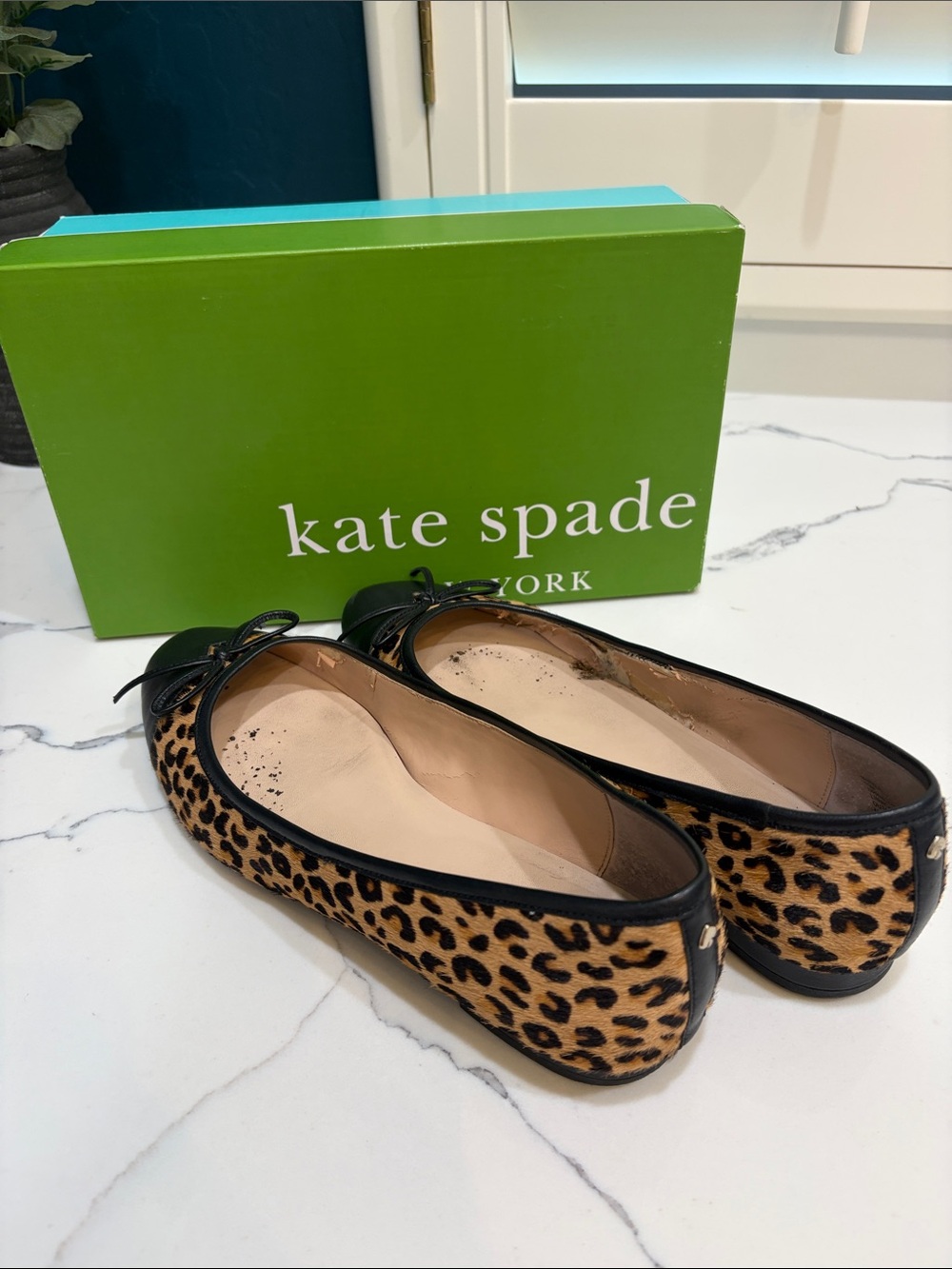 Kate Spade leopard flats